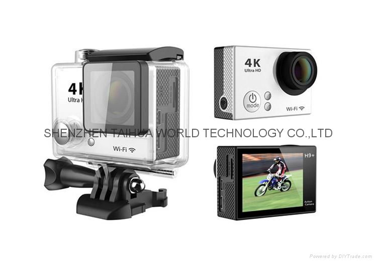 HOT H9 PIUS WiFi 4K HD Sport Action Camera with 30m waterproof camera case 3