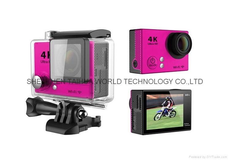 HOT H9 PIUS WiFi 4K HD Sport Action Camera with 30m waterproof camera case 5
