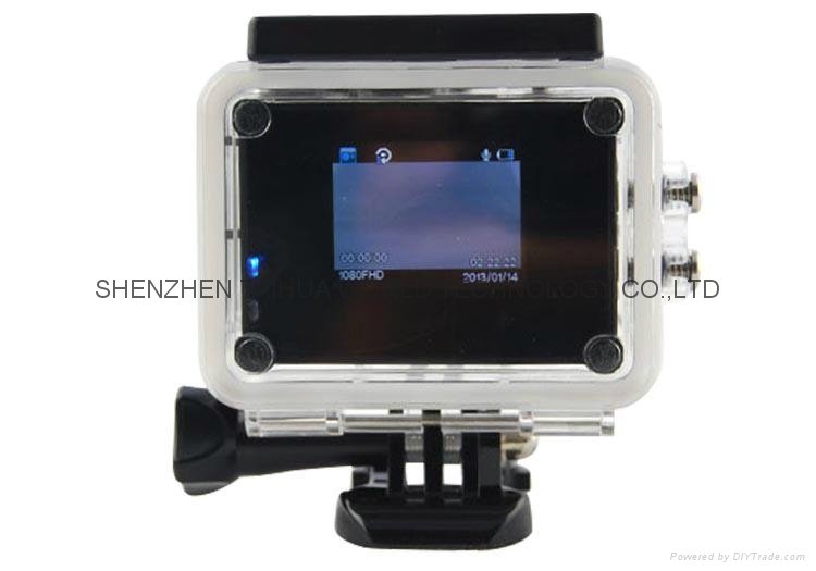 Waterproof WIFI sport action camera SJ4000 with 12.0M full hd 1080p mini camera  3