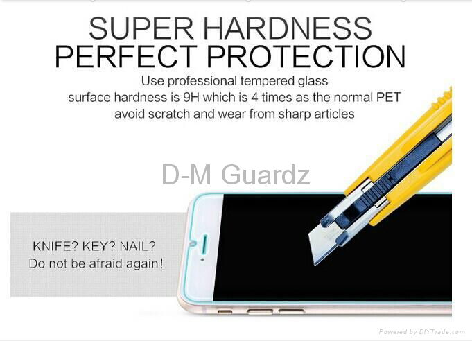 9H hardness 2.5D round edge tempered glass screen protector for iphone6&iphone6  4