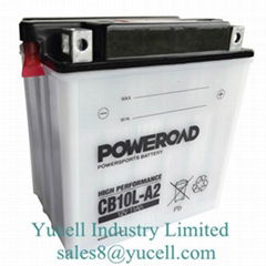 High Performance Poweroad motorcycle battery CB10L-A2