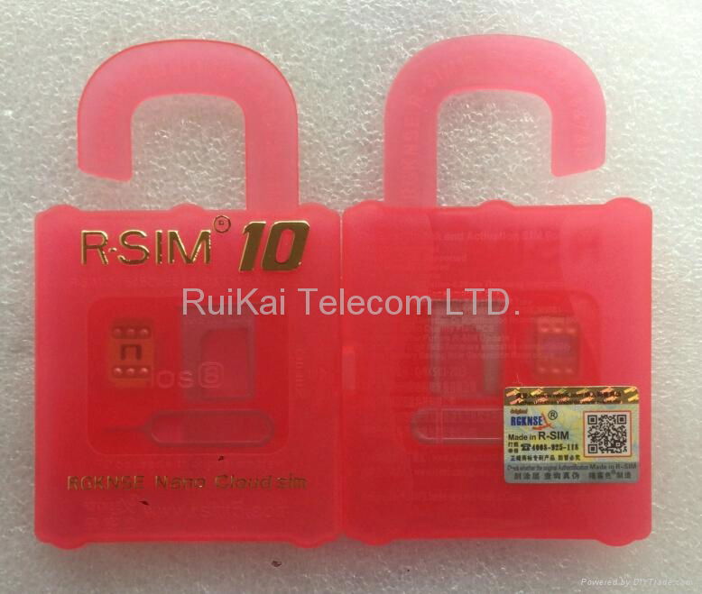 Hot Selling And General Used Nano Cloud Unlock Card R-SIM 10