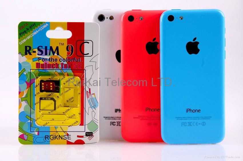 R-SIM 9C Unlock Sim Card For iphone5C iOS7.0-7.X 4