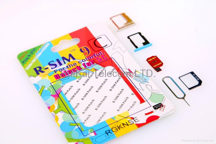 R-SIM 9C Unlock Sim Card For iphone5C iOS7.0-7.X