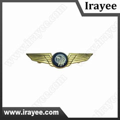 personalized metal wing lapel pin