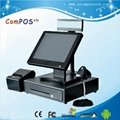 ultrathin design 15 inch touch screen point of sale system for retail shop