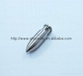 China wholesaler stainless steel silver pendant bullet shape design pendant 