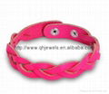 China manufacturer pink genuine braided