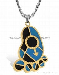 stainless steel pendant wholesale foot shape jewelry
