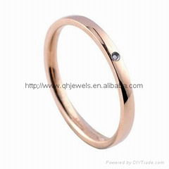 2015 new arrival rose gold ring for