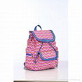 canvas fashion women zigzag backpack 1