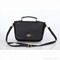 black pu leather women handbag fashion