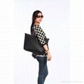 black pu leather women bag handbag 5