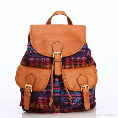 backpack canvas women bag