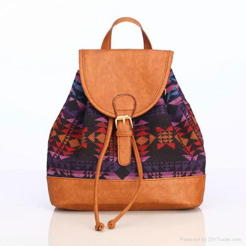 backpack canvas women bag mini