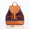 backpack canvas women bag mini