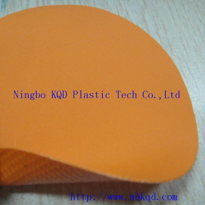 0.77mm High Tensile Orange PVC Coated Fabrics for Inflatable Boat 3