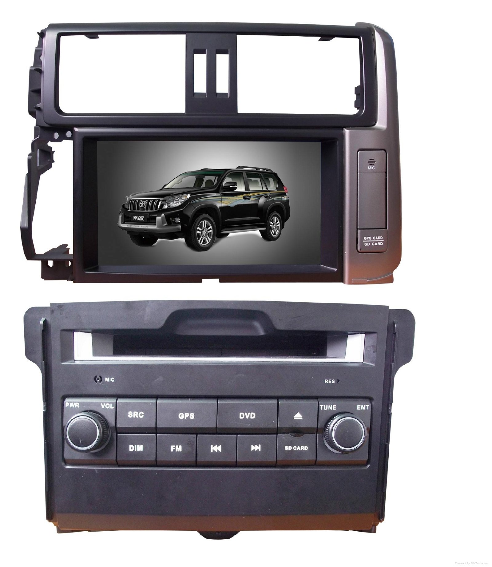 Car Dvd Player GPS Navigation for Toyota New Prado