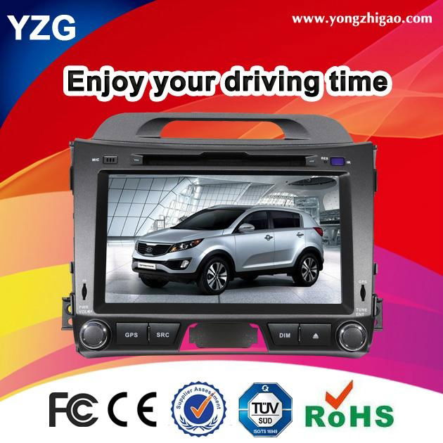 Shenzhen Factory customize 2 Din Car DVD for KIA Sportage 2011