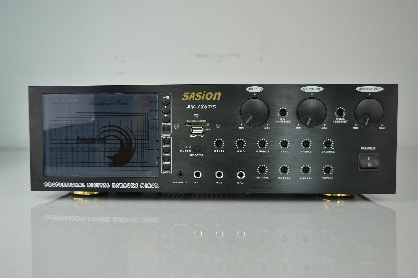 SASION Karaoke Amplifier AV-735 with USB/SD input 2