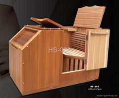 Wholesale Hemlock Half Body Infrared Sauna with Carbon Heater