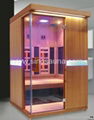 2015 High End 2Person Carbon Combine Full Spectrum Heater Infrared Sauna Cabin 1