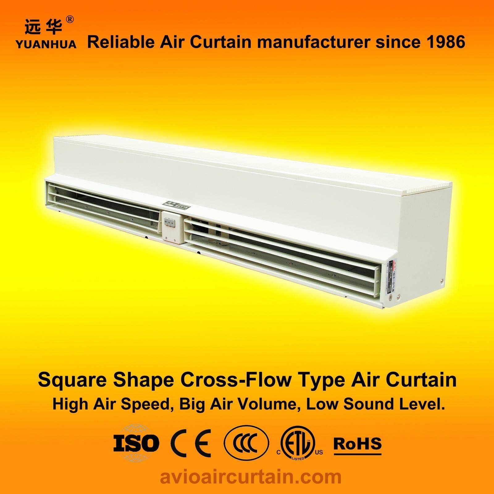 Square shape air curtain FM-1.5-15 plus