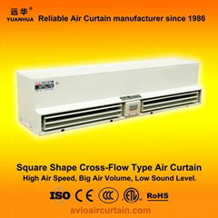 Square cross-flow output air curtain FM-1.25-09