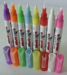 chalk ink markers 6mm chisel tips set of 8 fluorescent marker for Led writing bo