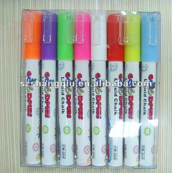 LED White Black Board Fluorescent Liquid Chalk Marker Pen 8 Colors Highlighter 3