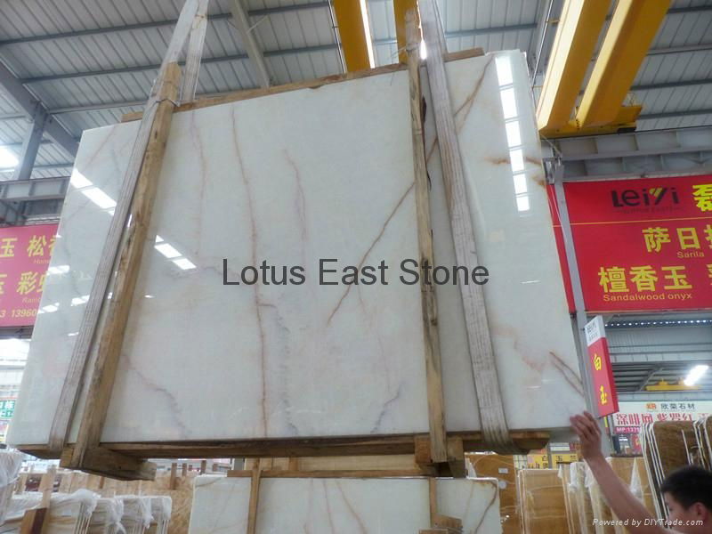 Good quality White onyx big slabs 4