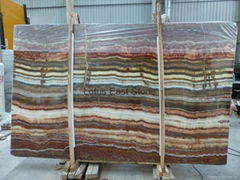 Good quality  polished Colorful  onyx big slabs