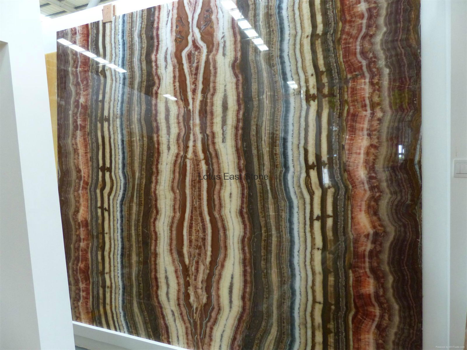 Good quality  polished Colorful  onyx big slabs 4