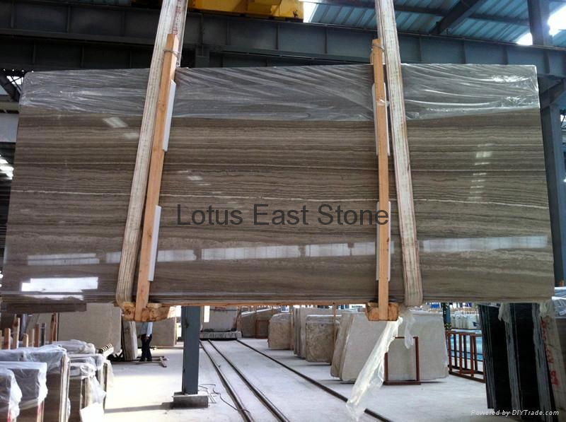 Good quality  polished Coffee Wood marble big slabs 3