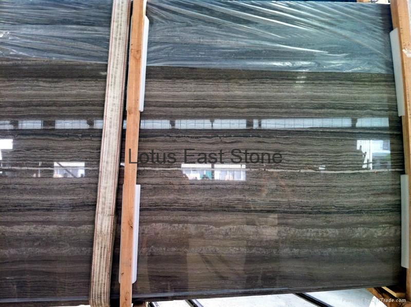 Good quality  polished Coffee Wood marble big slabs 5