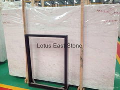 Good quality  polished Volokas white  marble big slabs