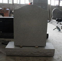 Light Gray G633 American Upright Die and Base Monument