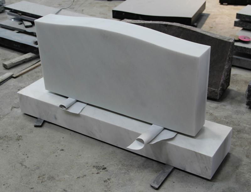 Sichuan White marble American Die and Base Monument 5