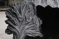Shanxi Black Polished Tree Carving Tombstone & Monument 1