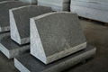 Light Grey G633 Polished Slant Marker Tombstone & Monument 1