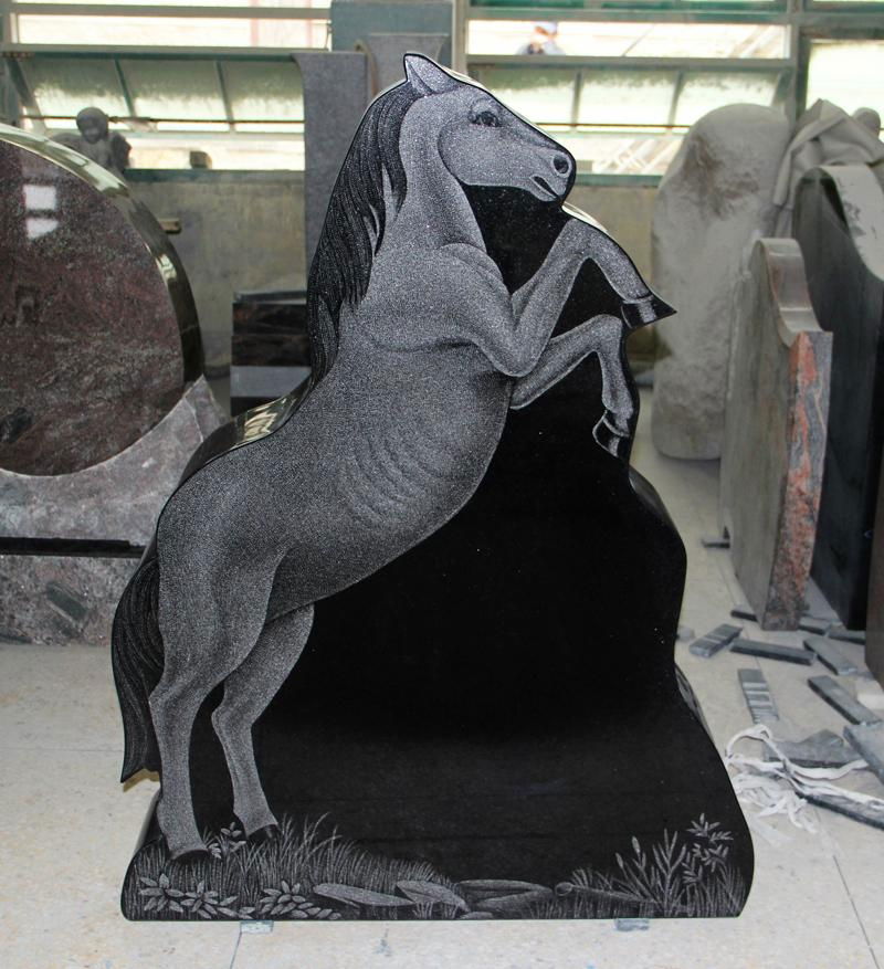 Shanxi Black Horse Shape Upright Monument 2
