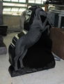 Shanxi Black Horse Shape Upright Monument 4