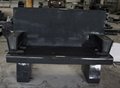 Indian Black Granite American Style Bench Monument & Tombstone 1