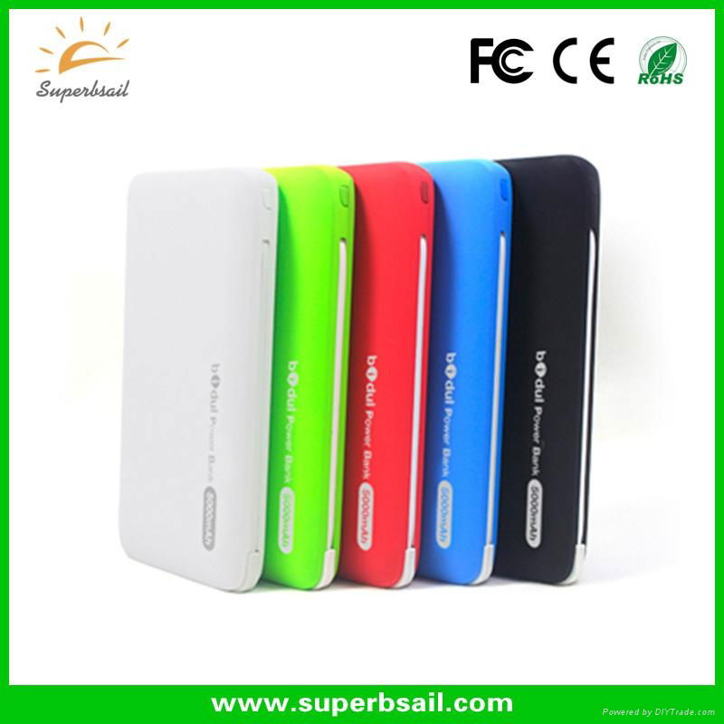 5000mah built-in cable power bank 5