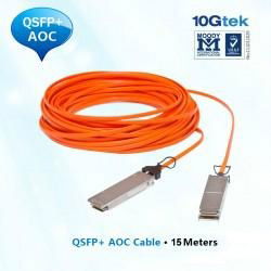 15M 40GBASE QSFP+ active optical cable