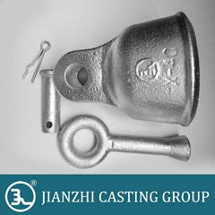 Tongue&clevis galvanized insulator cap