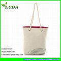 LUDA Stylish Straw Bag Canvas Straw Bag Wholesale Straw Beach Bag 1