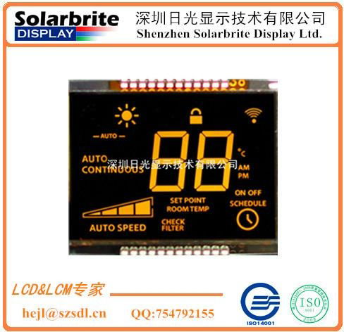 thermostat temperature LCD module with backlight