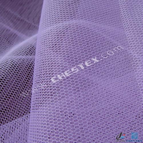 100% poly/nylon 20D hexagonal tulle fabric 2