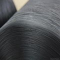 high textured polyester dope dyed black yarn for hand knitting 1